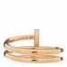 18K Pink Gold Diamond Double Juste Un Clou Ring 52 6