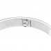18K White Gold 4 Diamond Love Bracelet 17