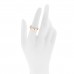 18K Yellow Gold Diamond 4mm LOVE Wedding Band Ring 54 6.75