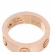 18K Pink Gold Pink Sapphire 5.5mm LOVE Ring 50 5.25