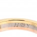 18K Pink Yellow White Gold Diamond .23ct Solitaire Trinity Engagement Ring 51 5.75