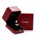 18K White Gold Diamond C De Cartier Ring 48 4.5