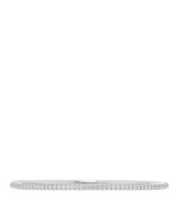 18K White Gold Diamond Etincelle de Cartier Bangle Bracelet 16