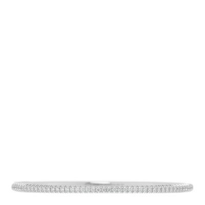 18K White Gold Diamond Etincelle de Cartier Bangle Bracelet 16
