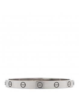 18K White Gold LOVE Bracelet 16