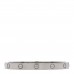 18K White Gold Brushed Finish LOVE Bracelet 17