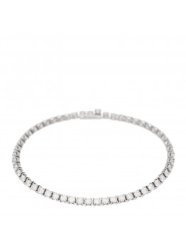18K White Gold Diamond Lignes Essentielles Bracelet