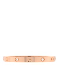 18K Yellow Gold 4 Diamond LOVE Bracelet 16