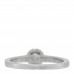 Platinum Diamond .50ct Bezel Set Solitaire Engagement Ring 54 6.75