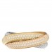 18K White Yellow Pink Gold Diamond MM Trinity Full Paved Ring 57 8