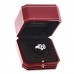 18K White Gold Diamond C De Cartier Ring 55 7.25