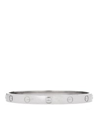18K White Gold LOVE Bracelet 17