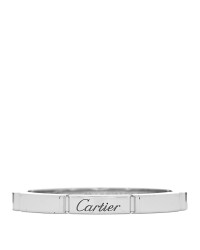 18K White Gold Maillon Panthere Wedding Band Ring 63 10.25