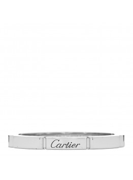 18K White Gold Maillon Panthere Wedding Band Ring 63 10.25