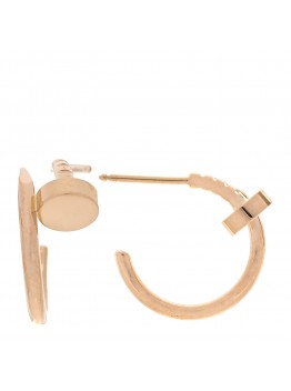 18K Yellow Gold Juste Un Clou Hoop Earrings