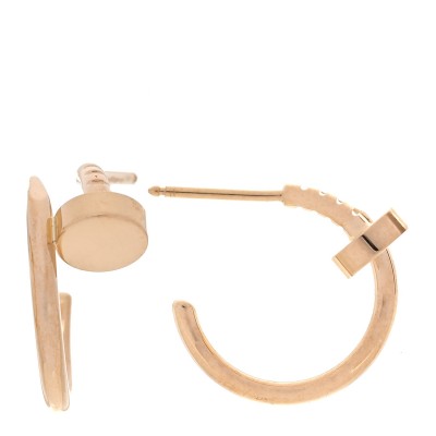 18K Yellow Gold Juste Un Clou Hoop Earrings