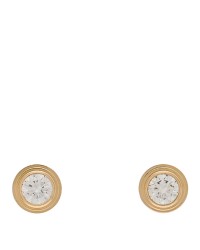 18K Yellow Gold Diamond MM D'Amour Earrings