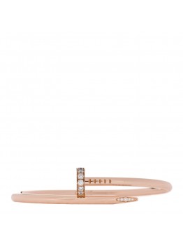 18K Pink Gold Diamond Juste Un Clou Bracelet 17