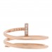 18K Pink Gold Diamond Double Juste Un Clou Ring 57 8