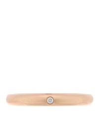 18K Pink Gold Diamond 2.6mm 1895 Wedding Band Ring 54 6.75