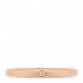 18K Pink Gold Diamond 2.6mm 1895 Wedding Band Ring 54 6.75
