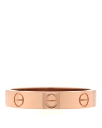 18K Pink Gold 3.5mm LOVE Wedding Band Ring 53 6.5
