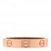 18K Pink Gold 3.5mm LOVE Wedding Band Ring 53 6.5
