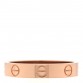 18K Pink Gold 3.5mm LOVE Wedding Band Ring 53 6.5