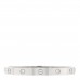 18K White Gold 4 Diamond LOVE Bracelet 17