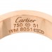 18K Pink Gold 3 Diamond 5.5mm LOVE Ring 51 5.75