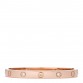 18K Pink Gold 4 Diamond LOVE Bracelet 16