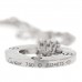 18K White Gold Diamond LOVE Bracelet