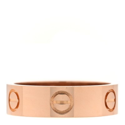 18K Pink Gold 5.5mm LOVE Ring 54 6.75