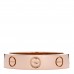 18K Pink Gold Diamond 4mm LOVE Wedding Band Ring 49 4.75