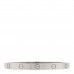18K White Gold Brushed Finish LOVE Bracelet 18