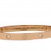 18K Pink Gold 4 Diamond LOVE Bracelet 17