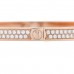 18K Pink Gold Diamond Small LOVE Paved Bracelet 18