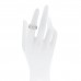 18K White Gold Diamond 6mm Tank Francaise Ring 52 6