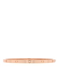 18K Pink Gold 6 Diamond Small LOVE Bracelet 17