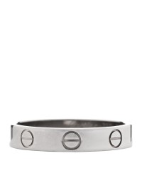 18K White Gold 3.5mm LOVE Wedding Band Ring 54 6.75