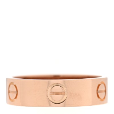 18K Pink Gold 5.5mm LOVE Ring 57 8