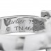 18K White Gold Diamond C De Cartier Ring 54 7