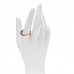 18K Pink Gold 3 Diamond 5.5mm LOVE Ring 64 10.75