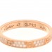 18K Pink Gold Diamond 2.6mm LOVE Paved Band Ring 47 4
