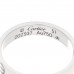 18K White Gold 3.5mm LOVE Wedding Band Ring 51 5.75