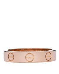 18K Pink Gold 3.5mm LOVE Wedding Band Ring 48 4.5