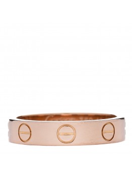 18K Pink Gold 3.5mm LOVE Wedding Band Ring 48 4.5