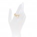 18K Yellow Gold 3 Diamond 5.5mm LOVE Ring 56 7.5