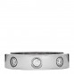 18K White Gold 8 Diamond 4mm Wedding Band LOVE Ring 47 4