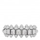 18K White Gold MM Clash De Cartier Ring 52 6